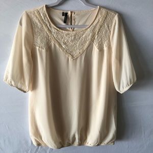 Maurices cream colored blouse
